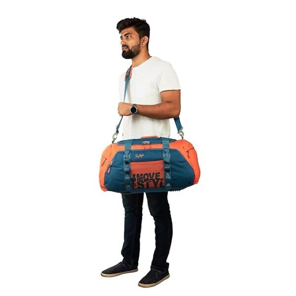 Skybags Polyester Solid Pattern Hustle Duffle Bag - Image 5