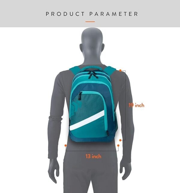 Lunar's V-Line Standard Backpack For Men, Blue - Image 2