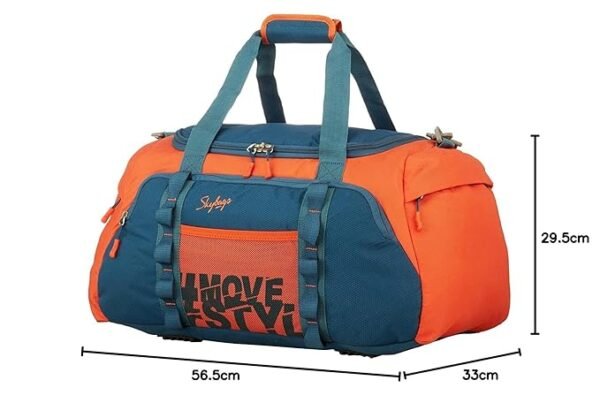 Skybags Polyester Solid Pattern Hustle Duffle Bag - Image 6